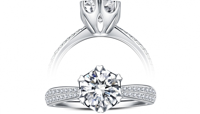 婚戒鑽戒》蘇菲亞珠寶結婚套戒~鑽石線戒的完美搭配♥♥