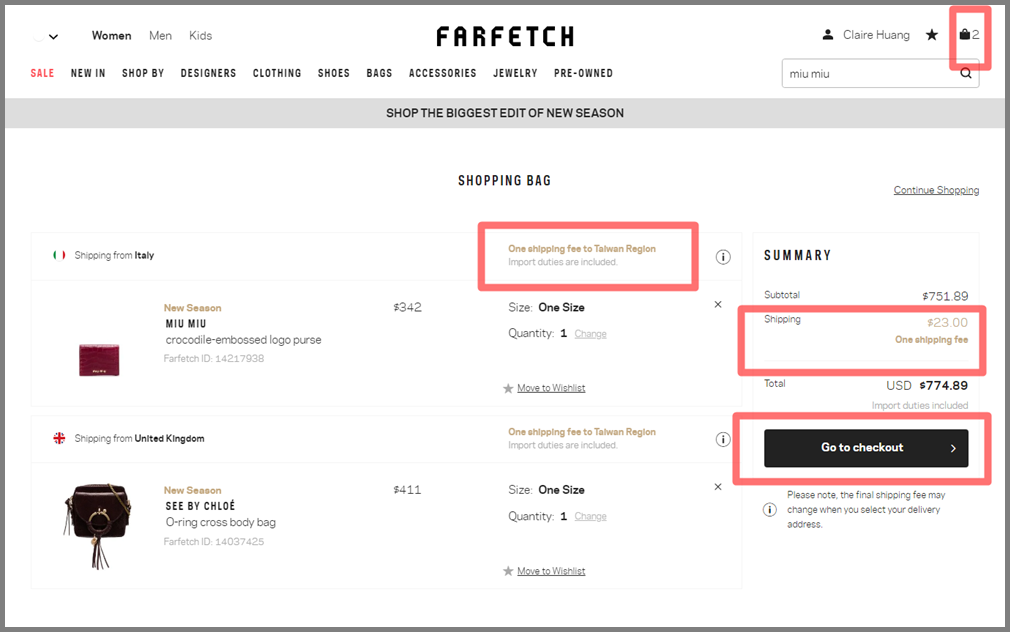 Farfetch購物教學！國外精品網購含關稅！我的國際網購經驗