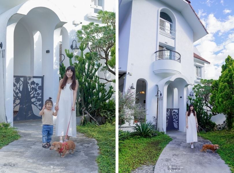 【南投埔里包棟民宿】希爾拉villa Here & Now Villa！親子寵物友善， 一家人住進純白泳池民宿