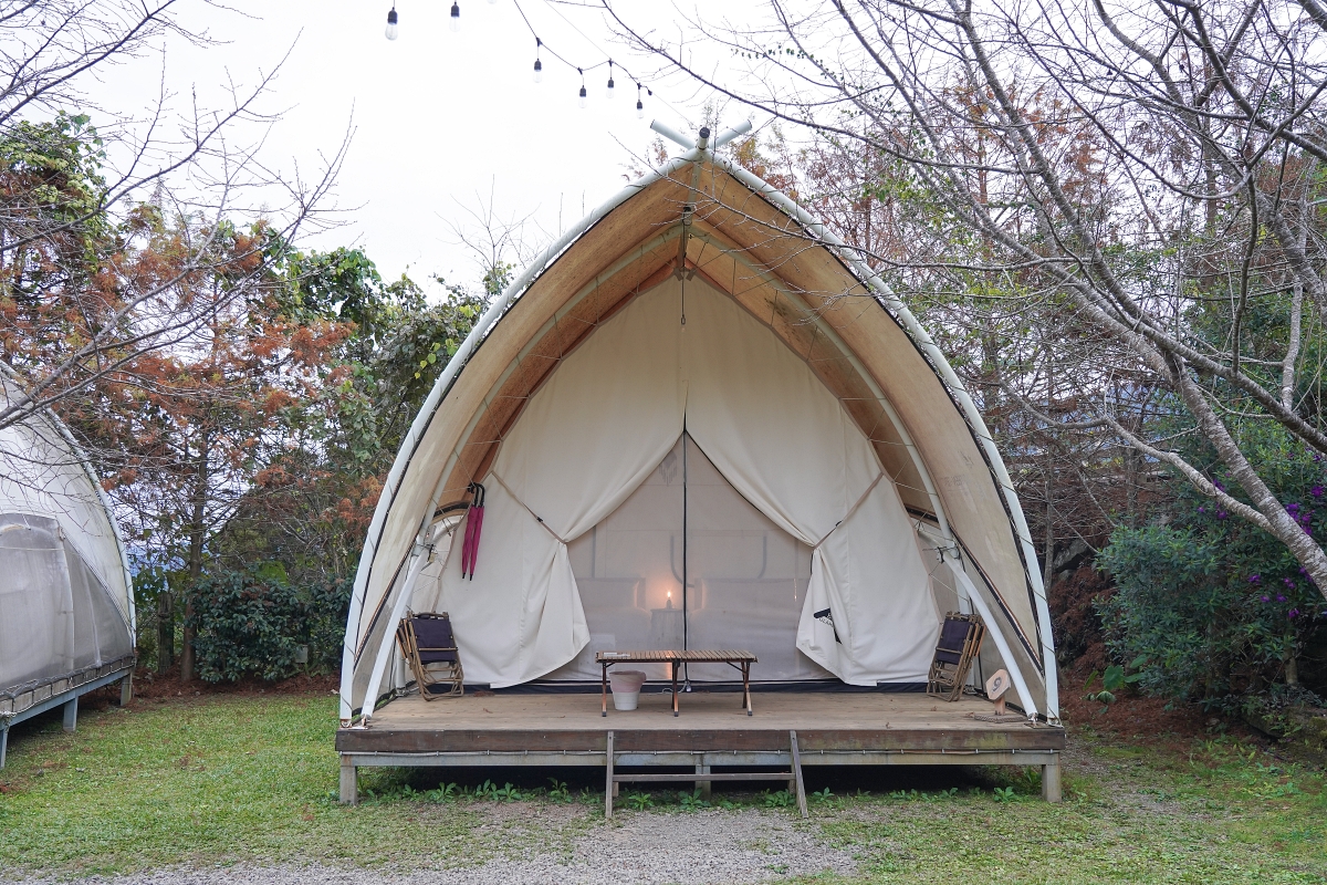 【新竹五峰寵物友善豪華露營】蟬說：霧繞 豐收地帳棚住宿開箱｜一泊二食×雲海美景×櫻花季