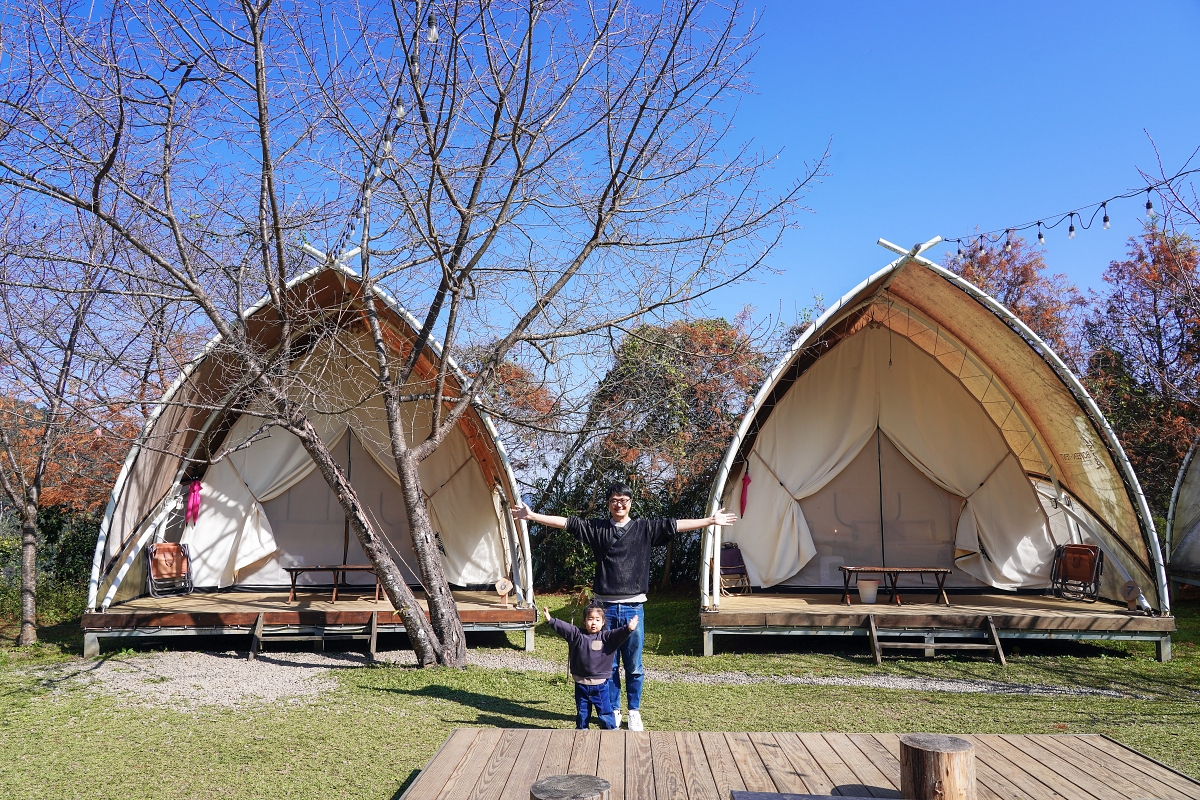【新竹五峰寵物友善豪華露營】蟬說：霧繞 豐收地帳棚住宿開箱｜一泊二食×雲海美景×櫻花季
