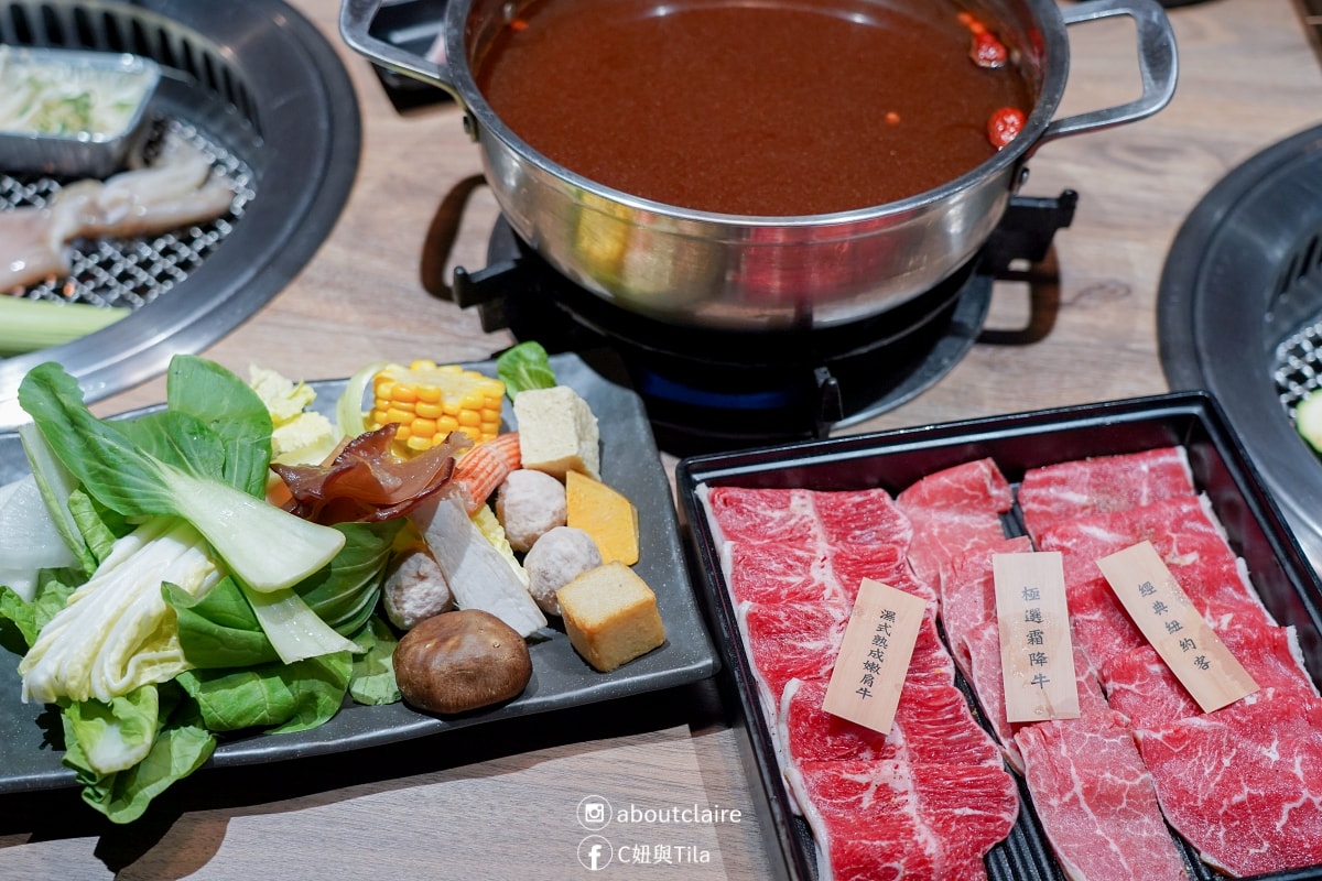 新店海鮮燒肉吃到飽推薦｜赤富士日式燒肉鍋物－泰國蝦啤酒蝦＋998和牛定番一次滿足！火烤兩吃