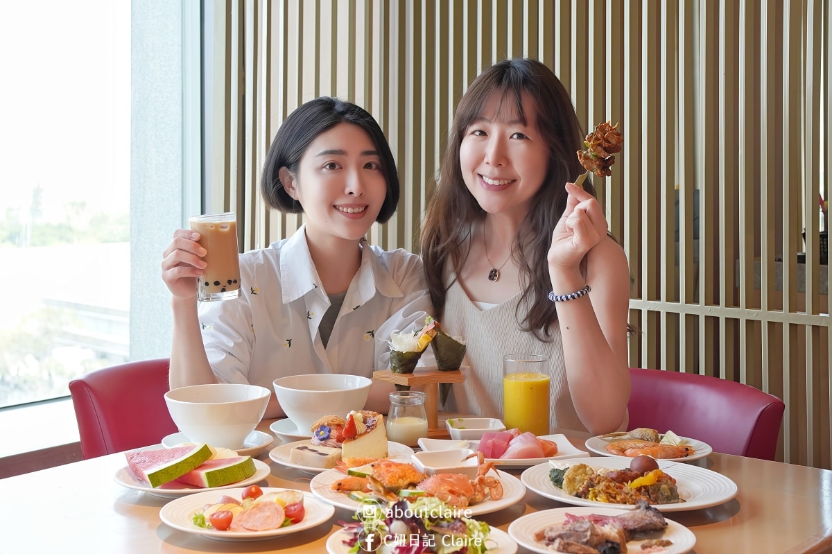 台南住宿推薦｜台南遠東香格里拉一泊二食！高樓景觀房看火車，遠東Café 國際美食超滿足