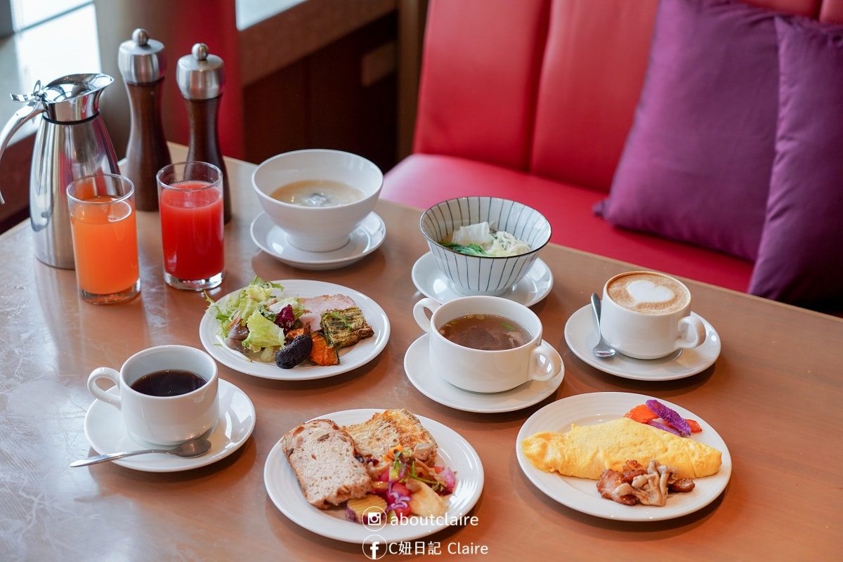 台南住宿推薦｜台南遠東香格里拉一泊二食！高樓景觀房看火車，遠東Café 國際美食超滿足
