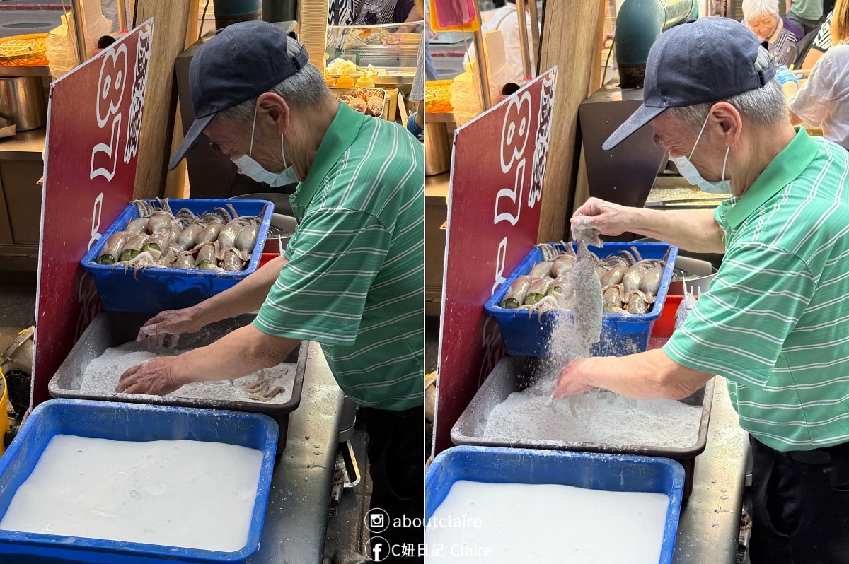 寧夏夜市｜爆漿脆皮魷魚！89攤排隊小吃，外酥脆裡面還包小黃瓜！完全吃不膩
