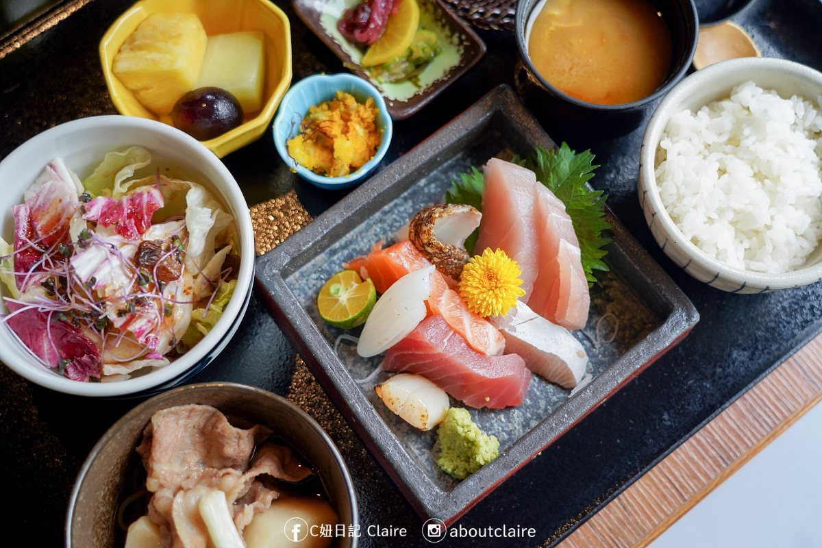 宜蘭力麗威斯汀舞日本料理｜午間定食，壽喜燒、生魚片與日式包廂空間