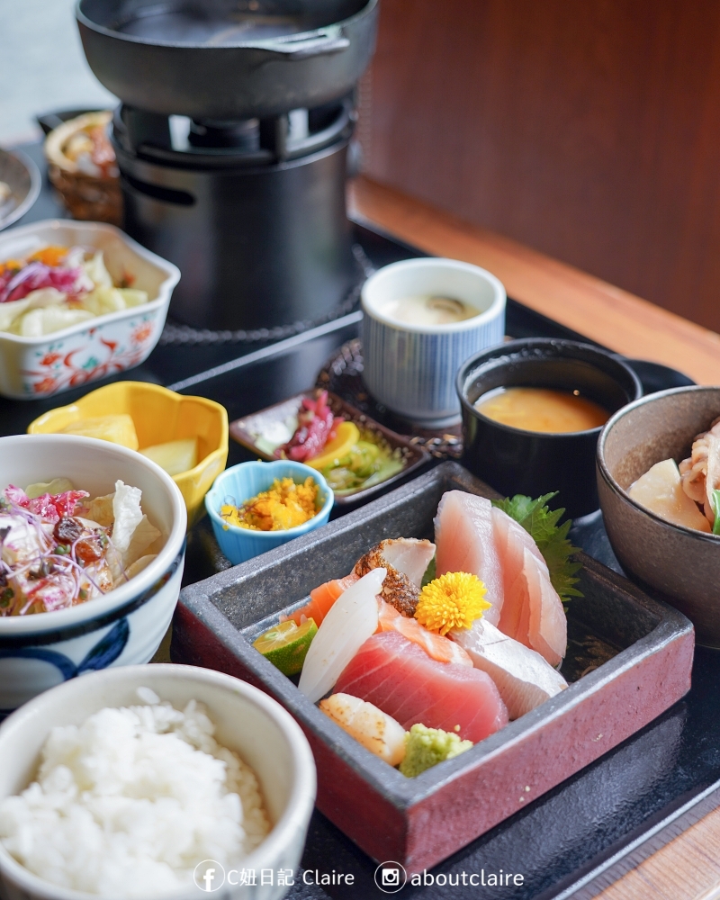 宜蘭力麗威斯汀舞日本料理｜午間定食，壽喜燒、生魚片與日式包廂空間